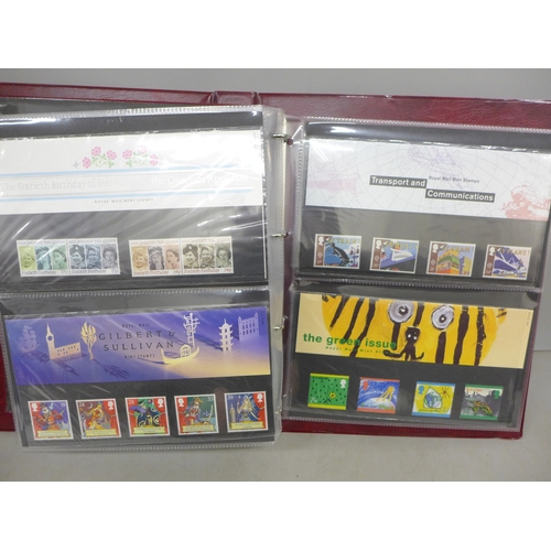 2041 - Stamps; an album of GB presentation packs, (35)
