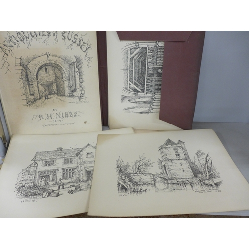 2133 - R.H. Nibbs Antiquities of Sussex, 1874 First Series, together with O Little Town of Bethlehem by Phi... 