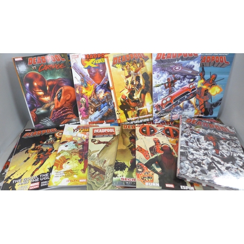 2142 - A collection of twenty Marvel Deadpool graphic novels
