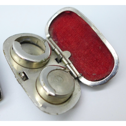 2167 - A vesta sovereign case combination and a double sovereign case, a/f