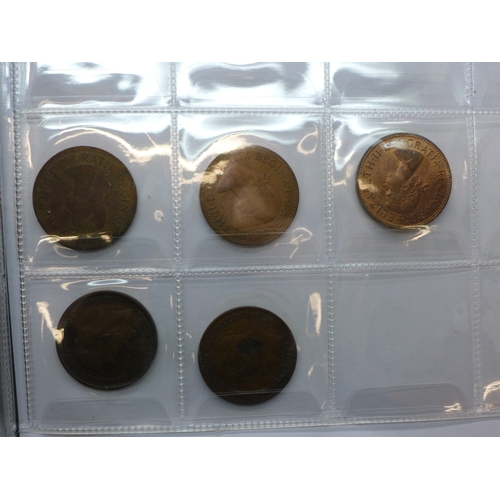 2183 - An album containing British and some American coins