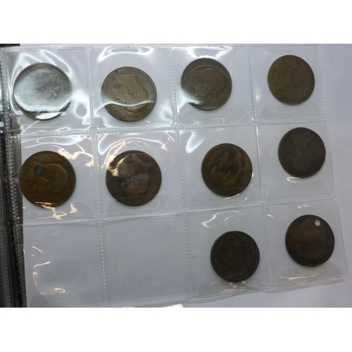 2183 - An album containing British and some American coins