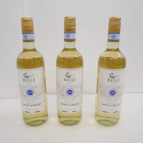 2209 - Three bottles of Italian Belle Pinot Grigio white wine