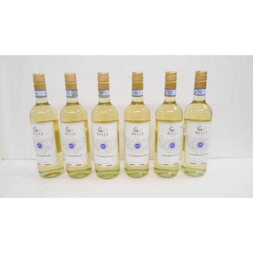 2212 - Six bottles of Italian Vinita Belle winery Chardonnay white wine
