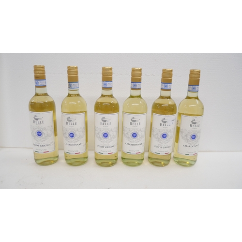 2213 - Six bottles of Italian Vinita Belle winery white wine including three Imolia Pinot Grigio and three ... 