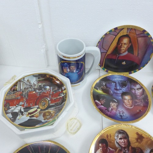 2155 - A collection of display plates mainly Star Trek themed