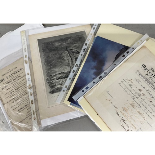 2114 - An album of paper ephemera, large collection of paper collectables from the late 1800s onwards, incl... 