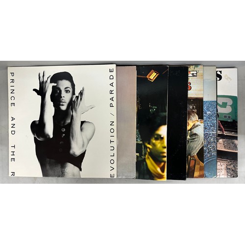 2115 - Seven vinyl LP records including two Prince