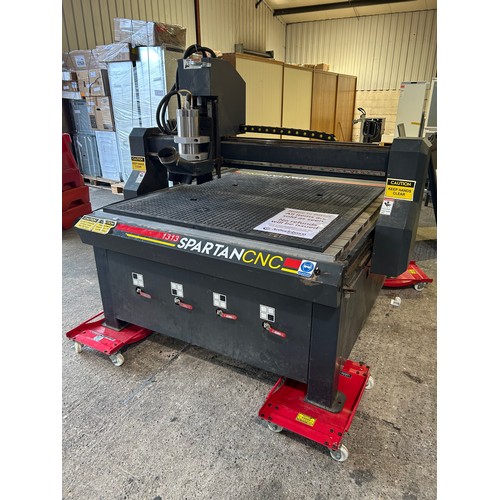 5377 - A 1313 Spartan CNC 1300 x 1300 x200  220/240v CNC router (transport skates not included)*please note...