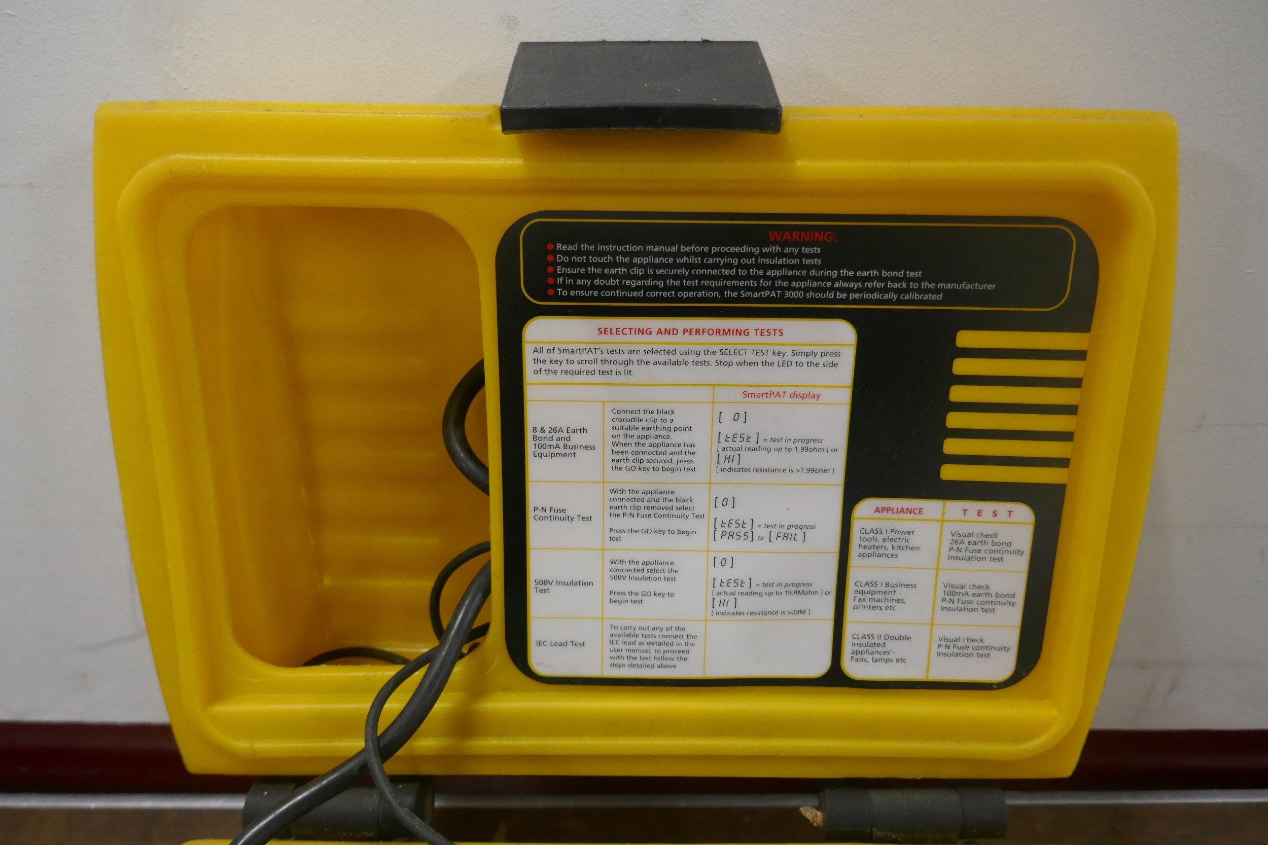 A Robin Smart PAT 3000, PAT testing machine