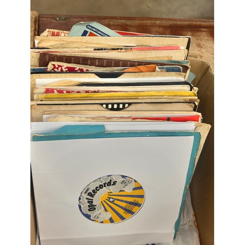 2108 - A large collection of 115 7” vinyl singles, 1960s onwards to include The Beatles, Rolling Stones, El... 
