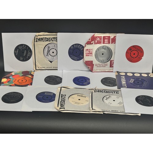 2108 - A large collection of 115 7” vinyl singles, 1960s onwards to include The Beatles, Rolling Stones, El... 