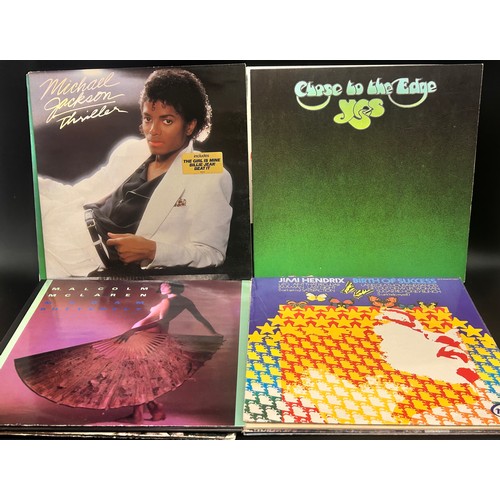 2113 - Twenty-two vinyl LPs and 12” singles, Aretha Franklin, Michael Jackson, Marvin Gaye, Yes, Joni Mitch... 