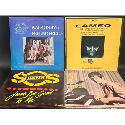 2113 - Twenty-two vinyl LPs and 12” singles, Aretha Franklin, Michael Jackson, Marvin Gaye, Yes, Joni Mitch... 