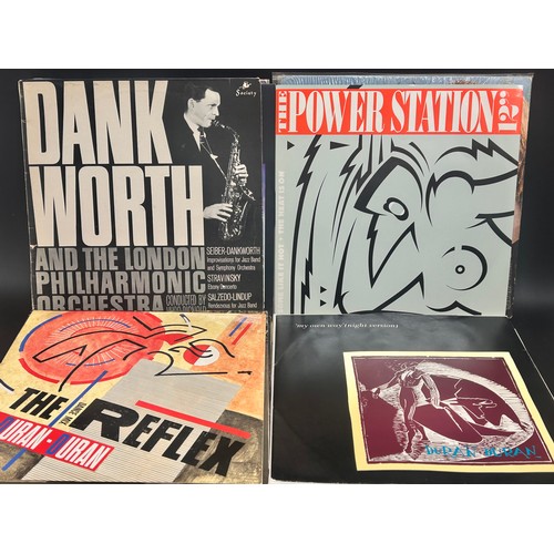 2114 - A collection of LP records including John Lennon, Mike Oldfield, The Beatles, The Monkees, etc.