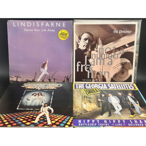 2114 - A collection of LP records including John Lennon, Mike Oldfield, The Beatles, The Monkees, etc.