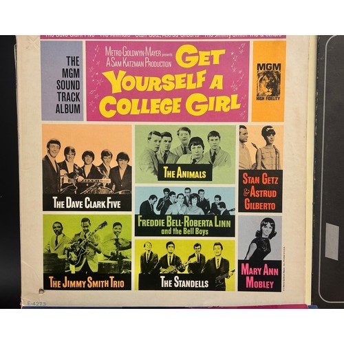 2114 - A collection of LP records including John Lennon, Mike Oldfield, The Beatles, The Monkees, etc.