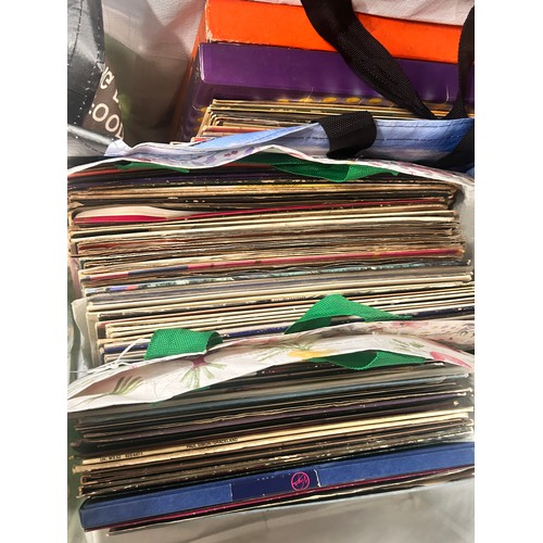 2114 - A collection of LP records including John Lennon, Mike Oldfield, The Beatles, The Monkees, etc.