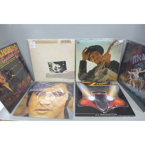 2065 - Eleven vinyl LPs, Fleetwood Mac, Bob Dylan, Elvis, Emerson, Lake and Palmer etc