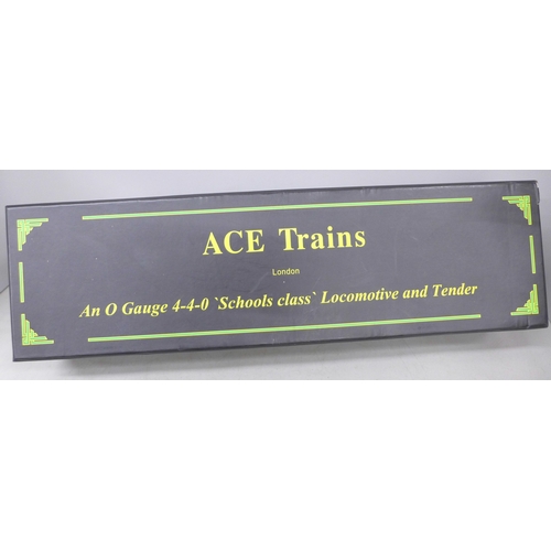 2071 - An Ace Trains 0 gauge 4-4-0 Schools Class locomotive and tender, Merchant Taylors, boxed