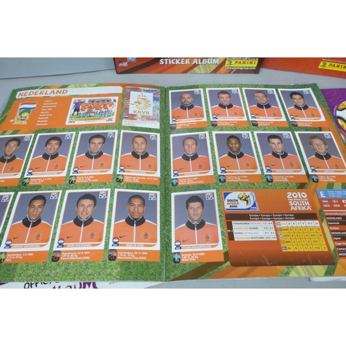 2077 - A collection of Panini Football sticker albums - (all complete apart from 2014 World Cup Brazil whic... 