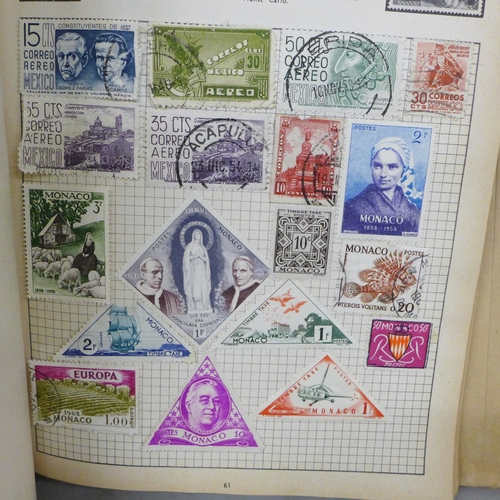 2083 - Stamps; a collection of stamps in an album and loose, 20th century