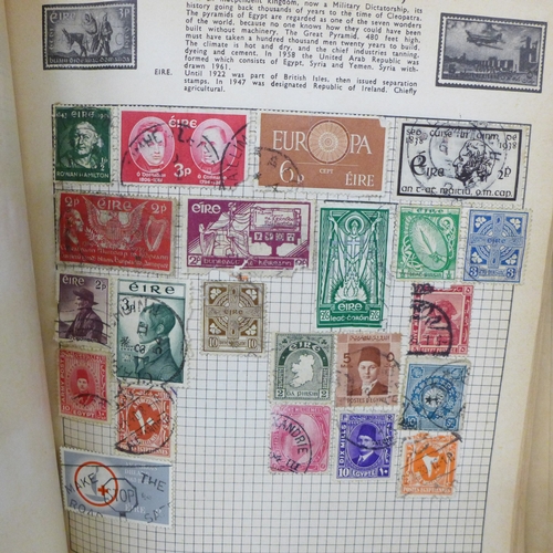 2083 - Stamps; a collection of stamps in an album and loose, 20th century
