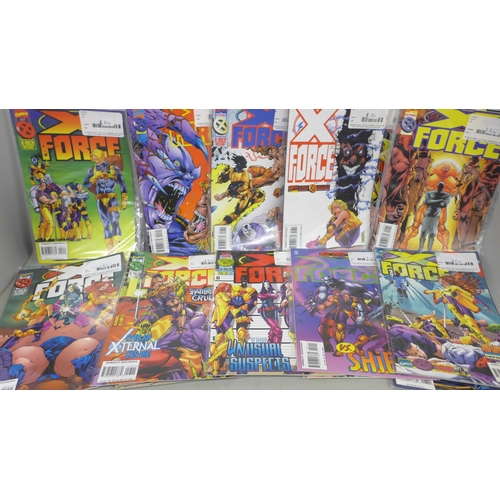 2084 - Twenty-five Marvel X Force comics