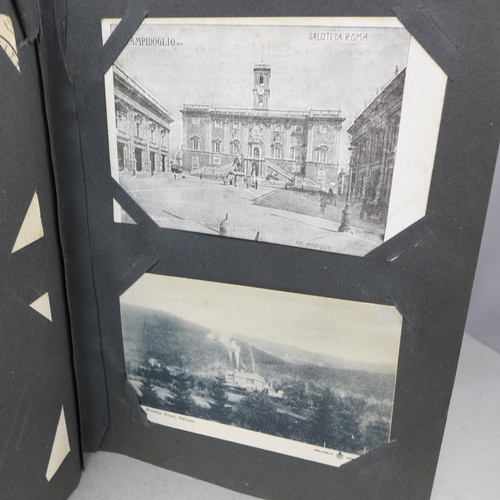 2085 - Postcards; an album of vintage postcards