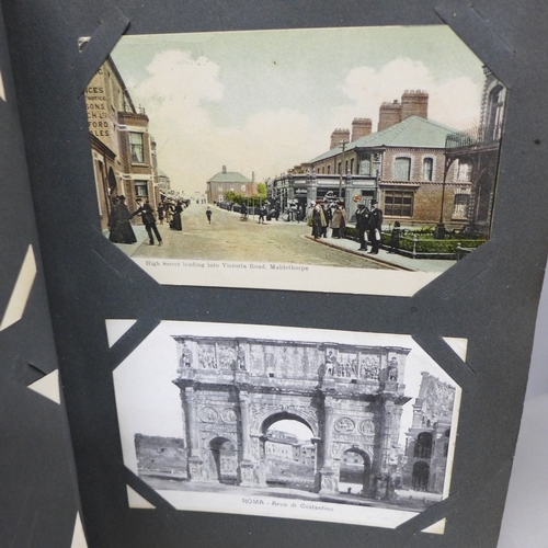 2085 - Postcards; an album of vintage postcards