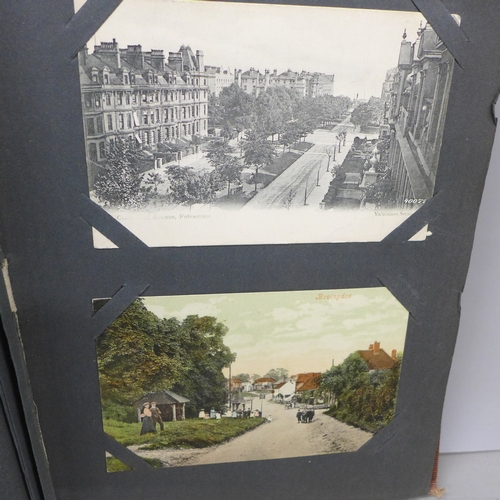 2085 - Postcards; an album of vintage postcards