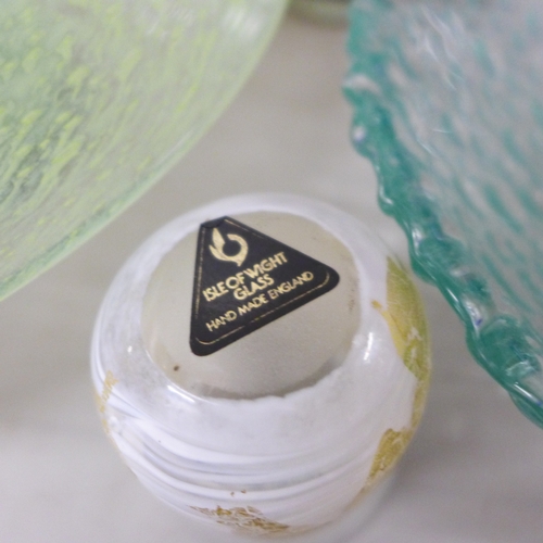 2090 - A collection of glassware including Mdina, Hadeland, Mtarfa, Holmegaard, Isle of Wight, Norwegian an... 