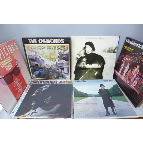 2095 - A collection of eighteen vinyl LPs, Queen, Elton John, ABBA, etc.