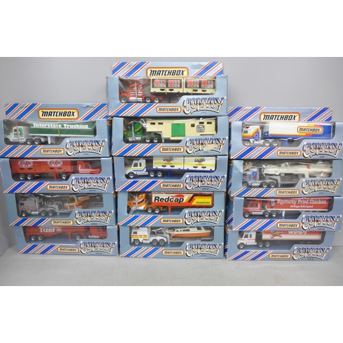 2096 - A collection of Matchbox Convoy model vehicles, all boxed, (13)