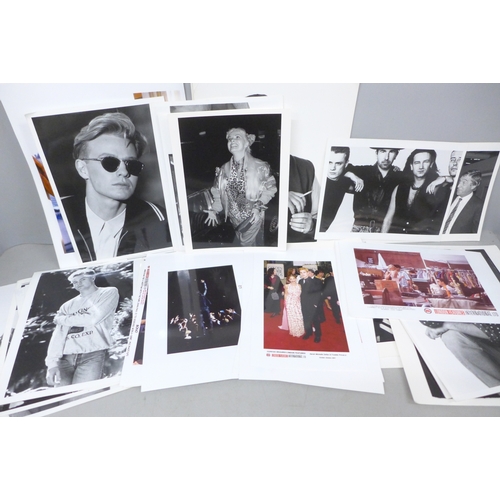 2097 - A collection of photographs, U2, Jason Donovan, Hollywood stars, etc.