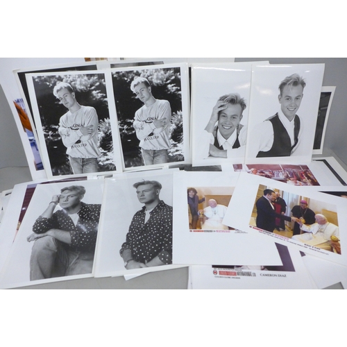 2097 - A collection of photographs, U2, Jason Donovan, Hollywood stars, etc.