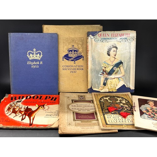 2177 - A collection of vintage children's books, Rupert, Cinderella, Enid Blyton, Rudolph, also some Royalt... 