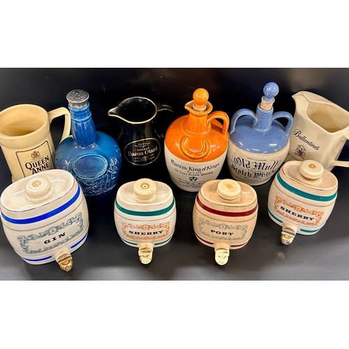 2127 - Breweriana; a collection of jugs and decanters, etc.