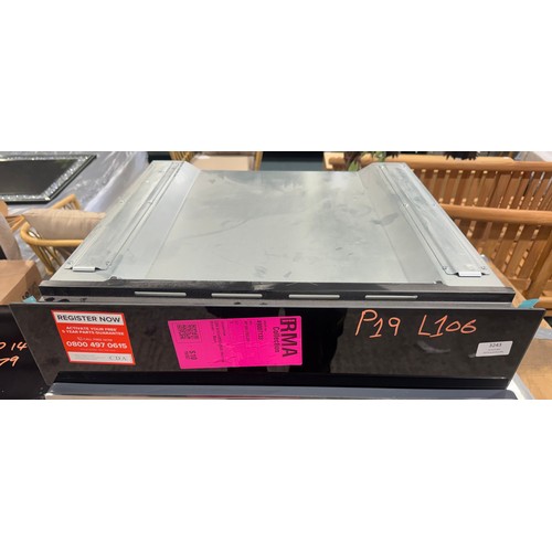 3243 - A CDA black warming drawer  (626-106) *This lot is subject to VAT