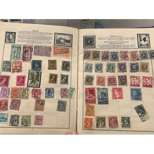 2114 - Stamps; a box of stamps, covers, etc., loose and in albums
