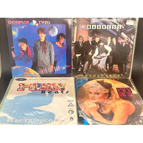 2121 - Thirty-six vinyl LP records, four 12