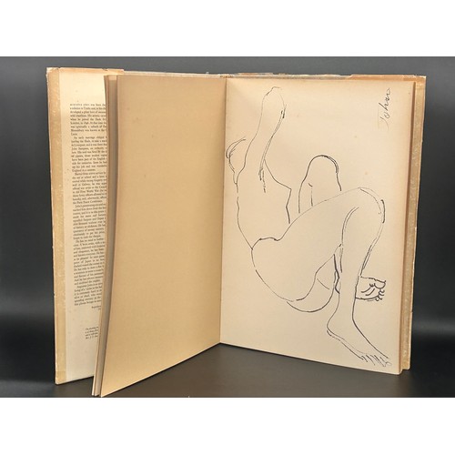 2123 - A large Augustus John 1957 vintage art book, '52 Drawings'