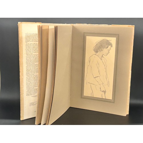 2123 - A large Augustus John 1957 vintage art book, '52 Drawings'