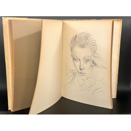 2123 - A large Augustus John 1957 vintage art book, '52 Drawings'