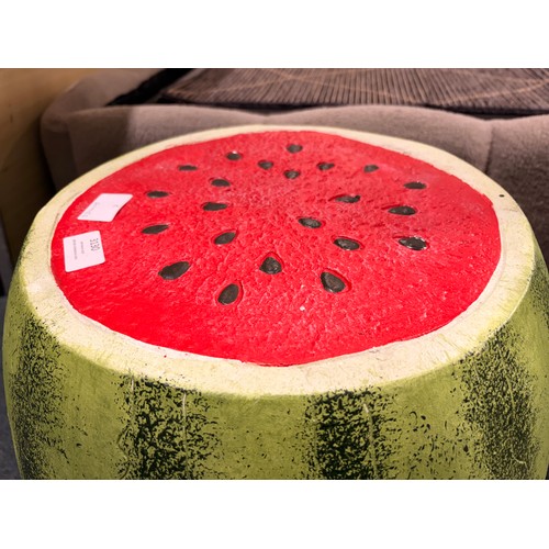 3130 - A side table/stool in the form of a watermelon