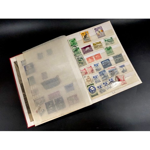 2156 - A stamp album including stamps from Germany, Belgium, India, Spain, etc.