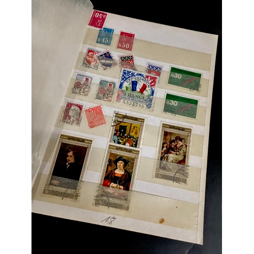 2156 - A stamp album including stamps from Germany, Belgium, India, Spain, etc.