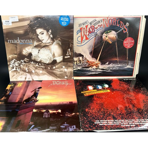 2158 - A collection of fifteen vinyl LPs mainly from the 1980s - Madonna, 10cc, Dire Straits