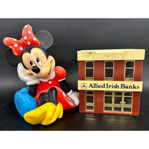 2139 - A novelty Disney Minnie Mouse money box and one other