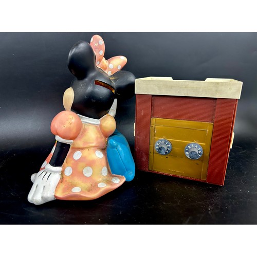 2139 - A novelty Disney Minnie Mouse money box and one other